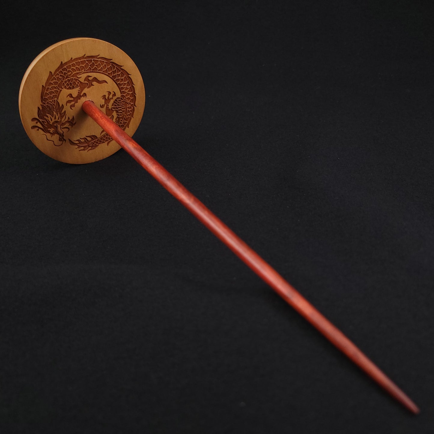 Full Size Engraved Cherry Pu Yok Spindle