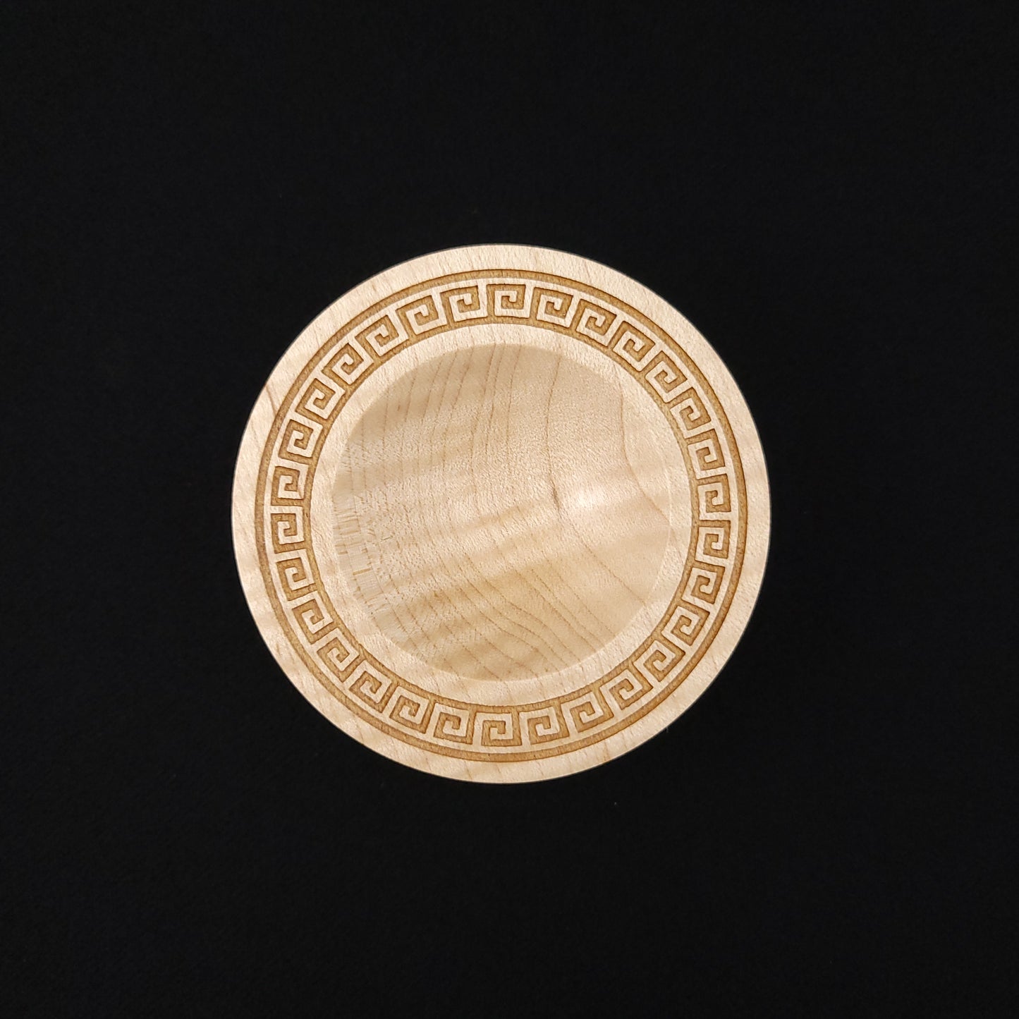 Engraved Tiger Stripe Maple Spindle Bowl