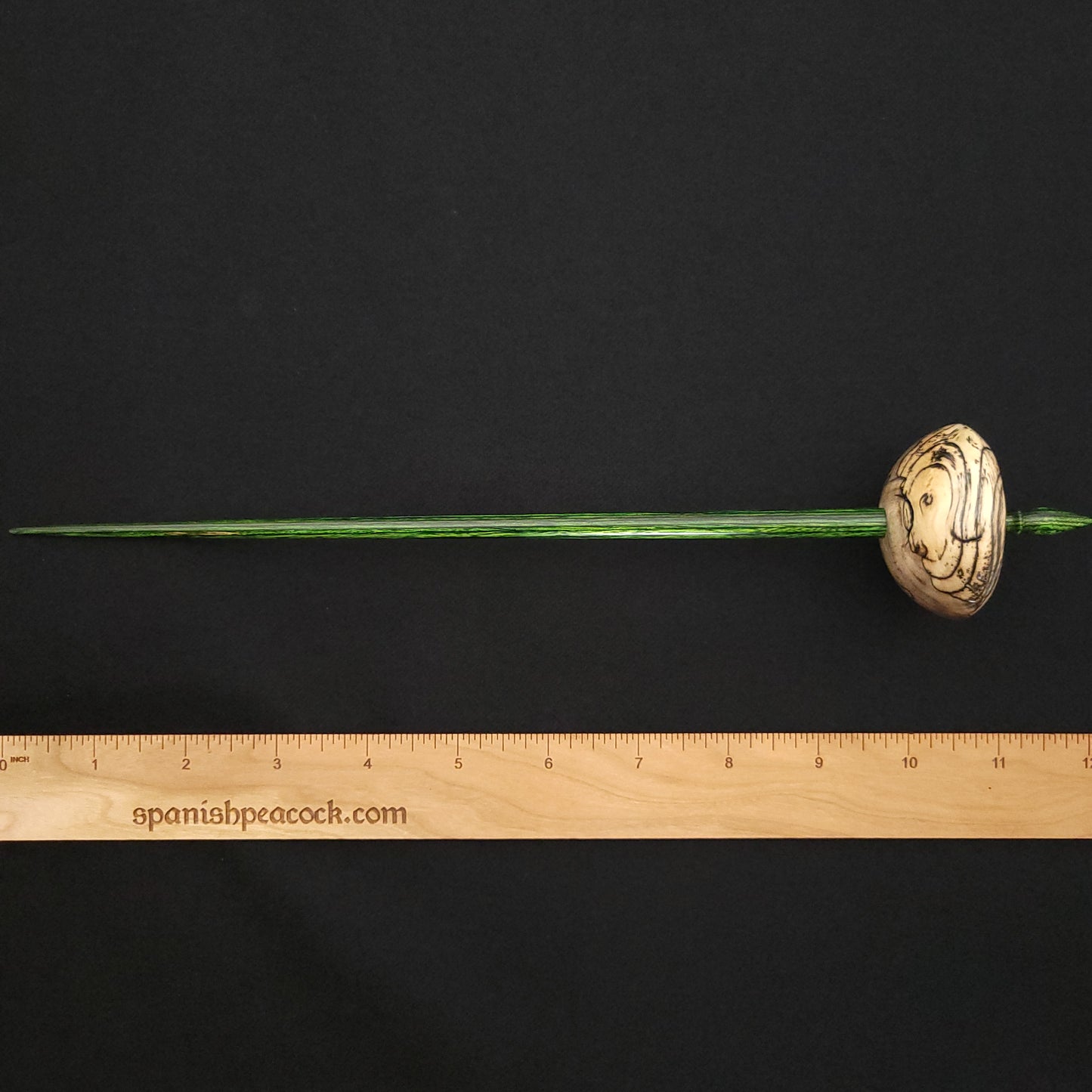 Full Size Spalted Holly Bob Spindle