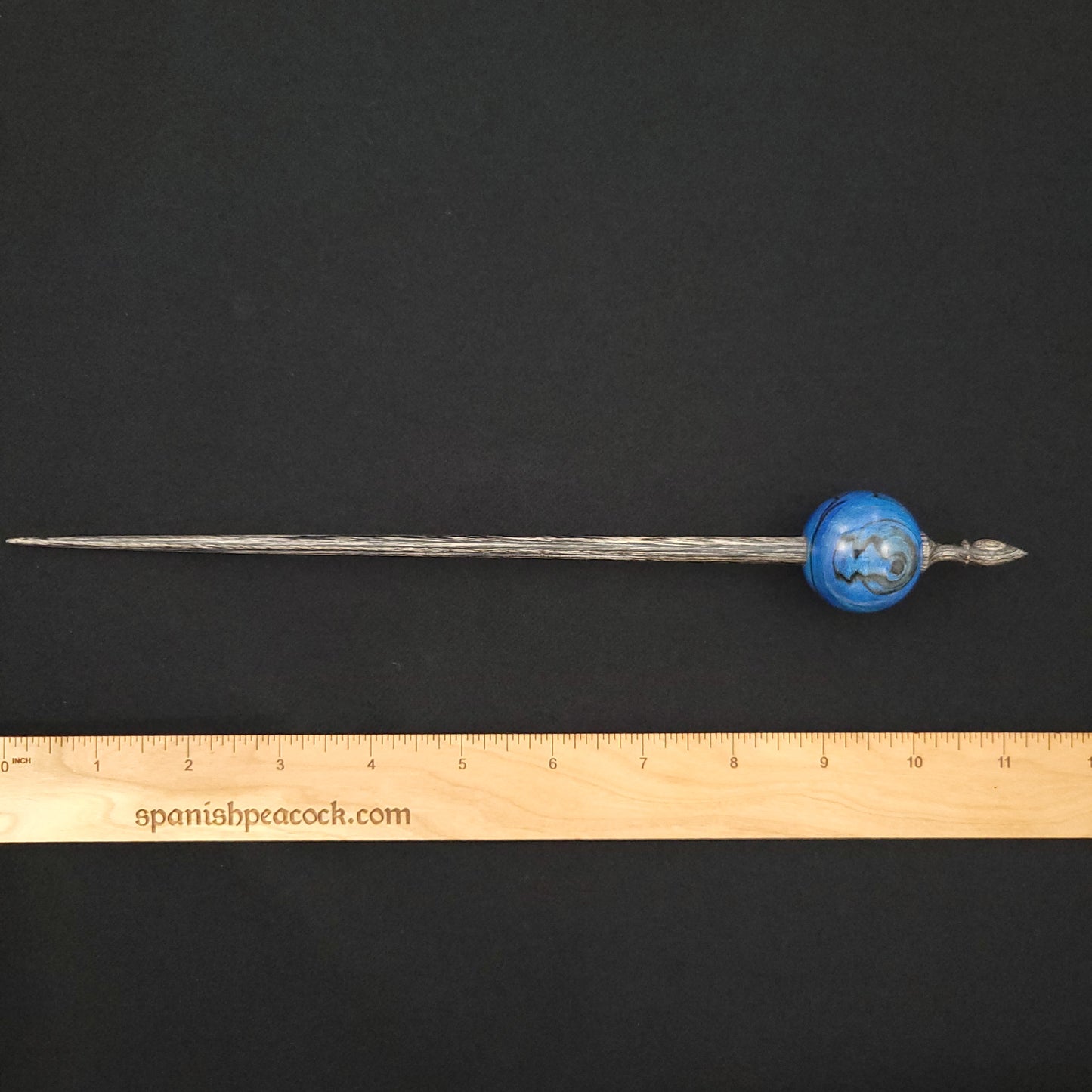 Full Size Spalted Holly Bead Spindle