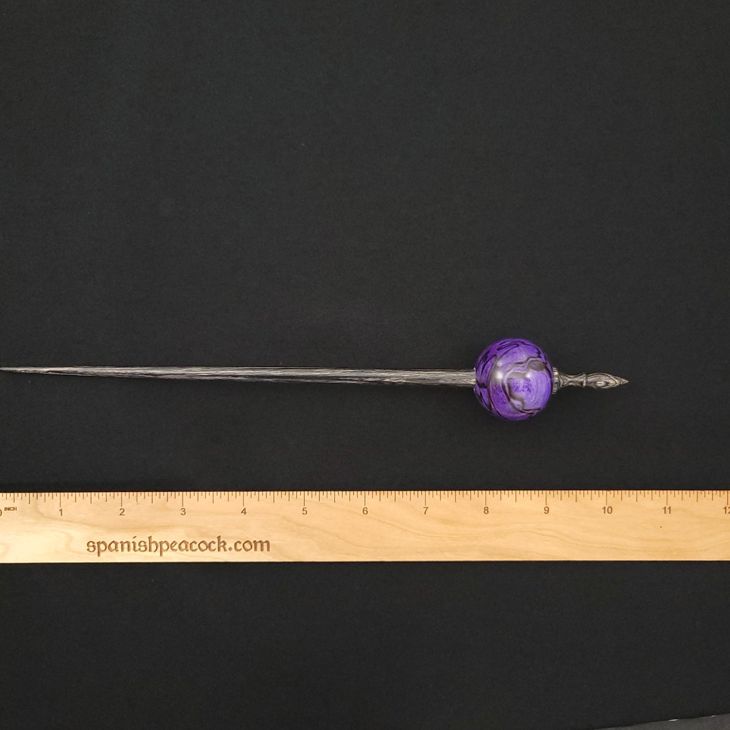 Full Size Spalted Holly Bead Spindle