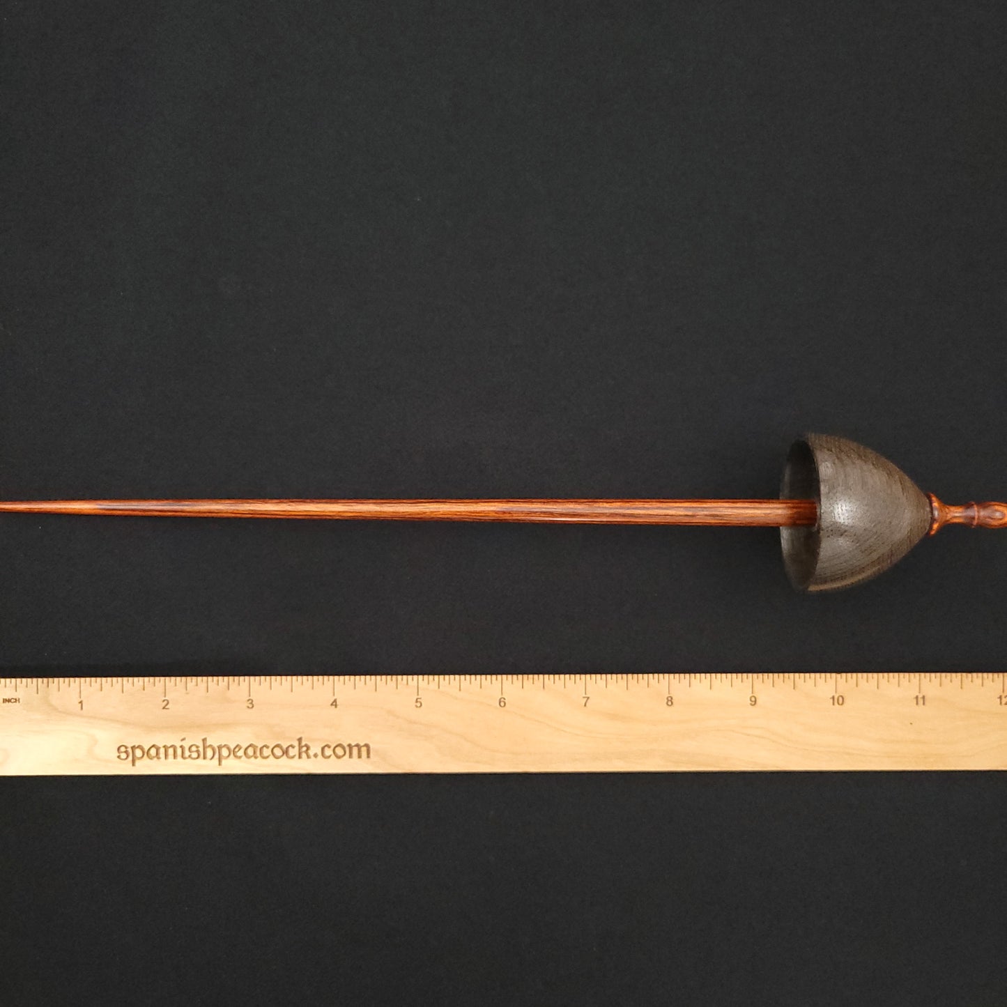 Full Size Bog Oak Tibetan Spindle