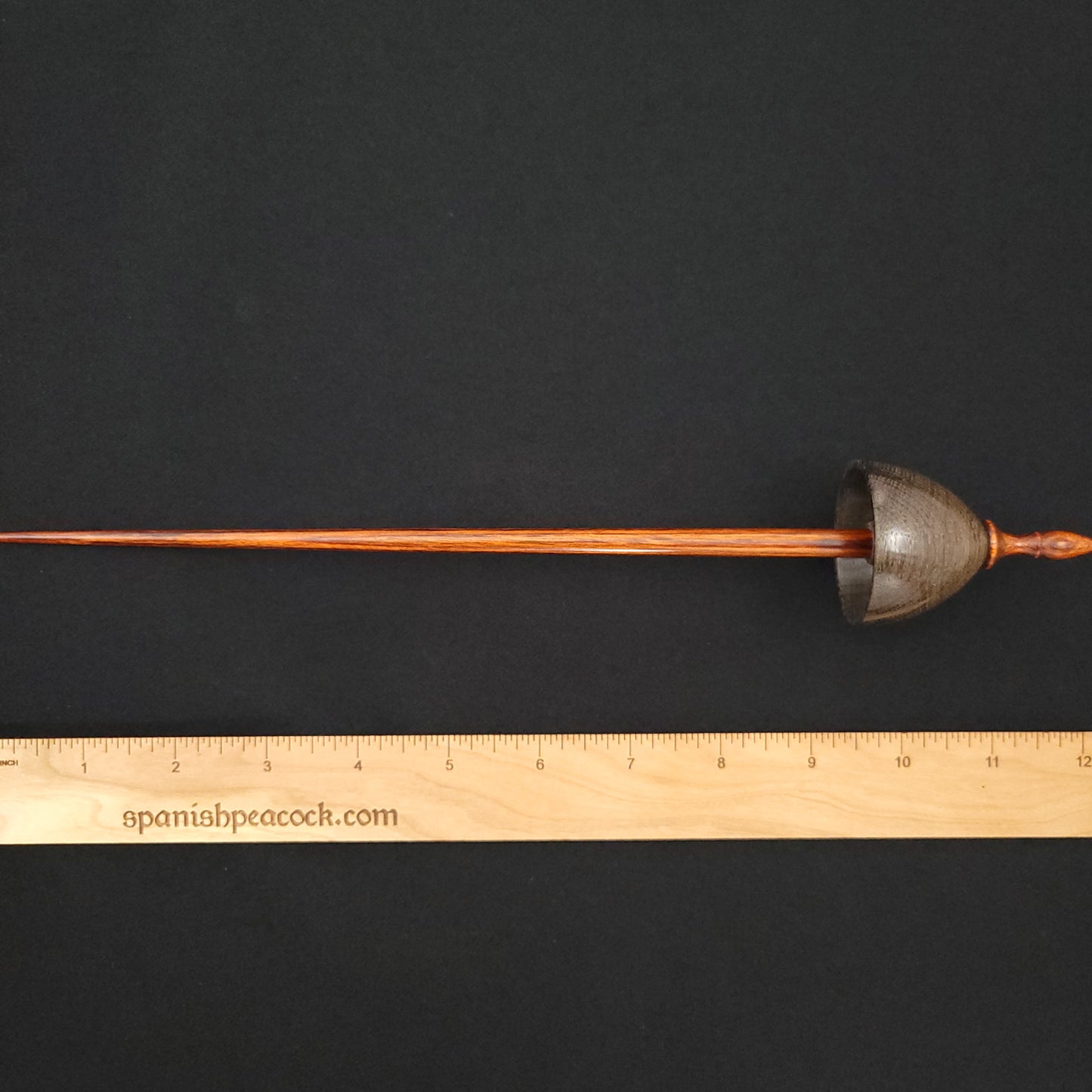 Full Size Bog Oak Tibetan Spindle