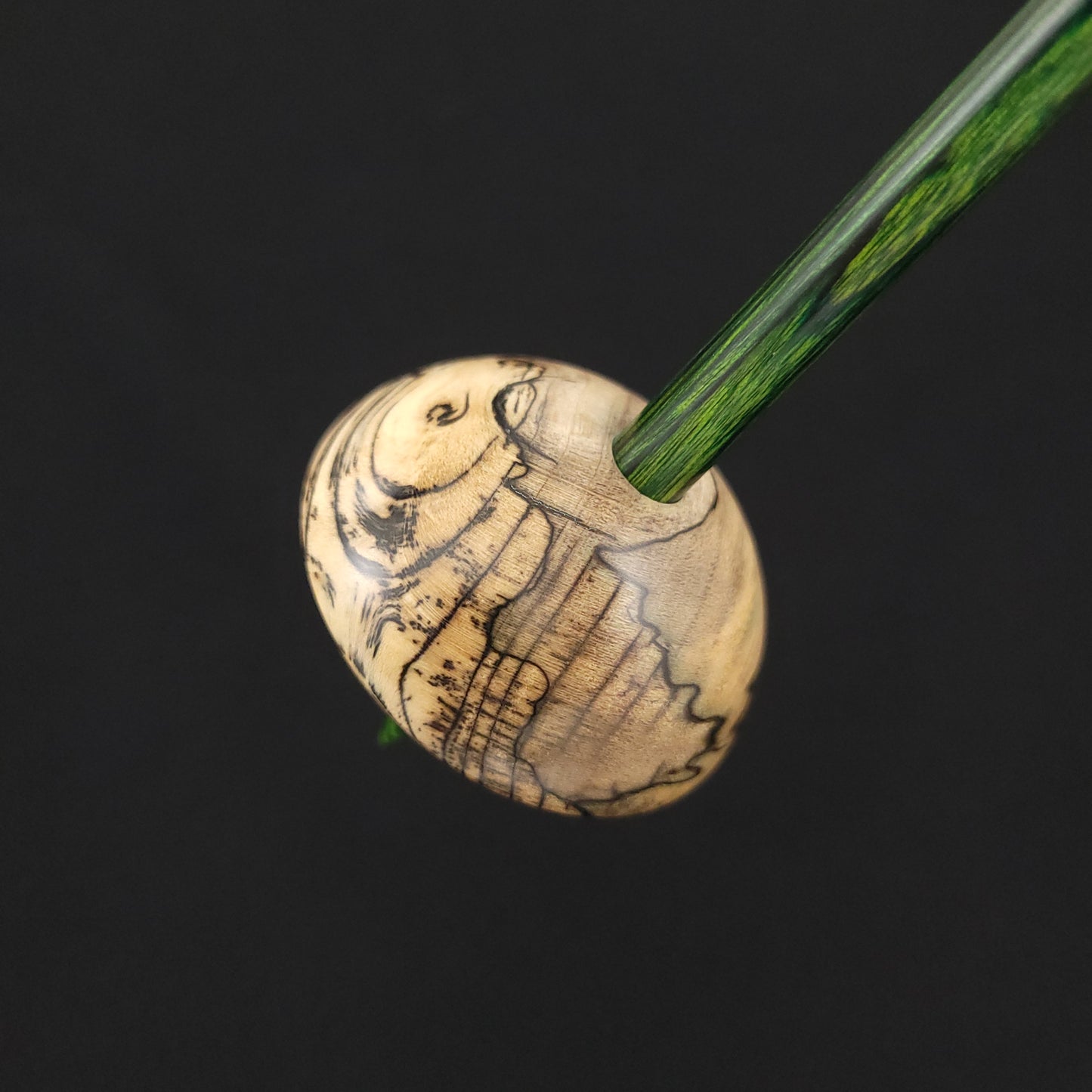 Full Size Spalted Holly Bob Spindle