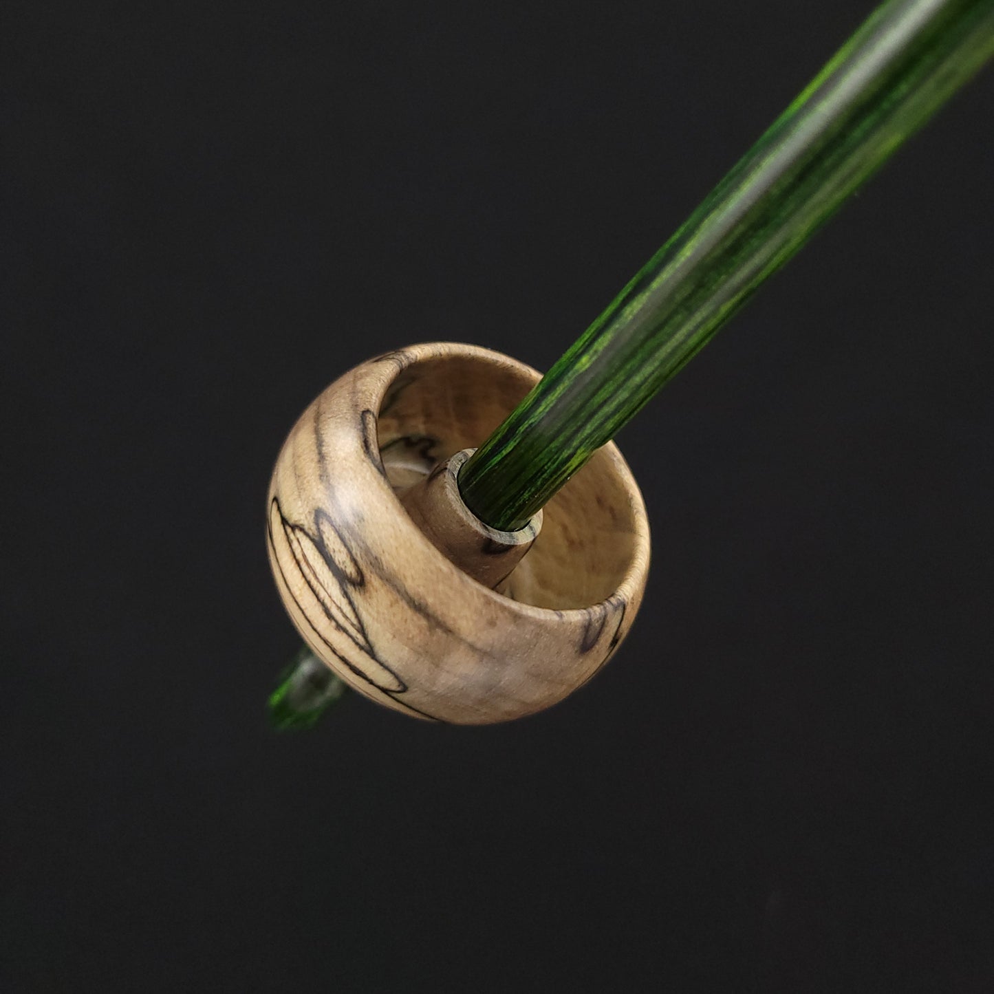 Full Size Spalted Holly Ninja Spindle