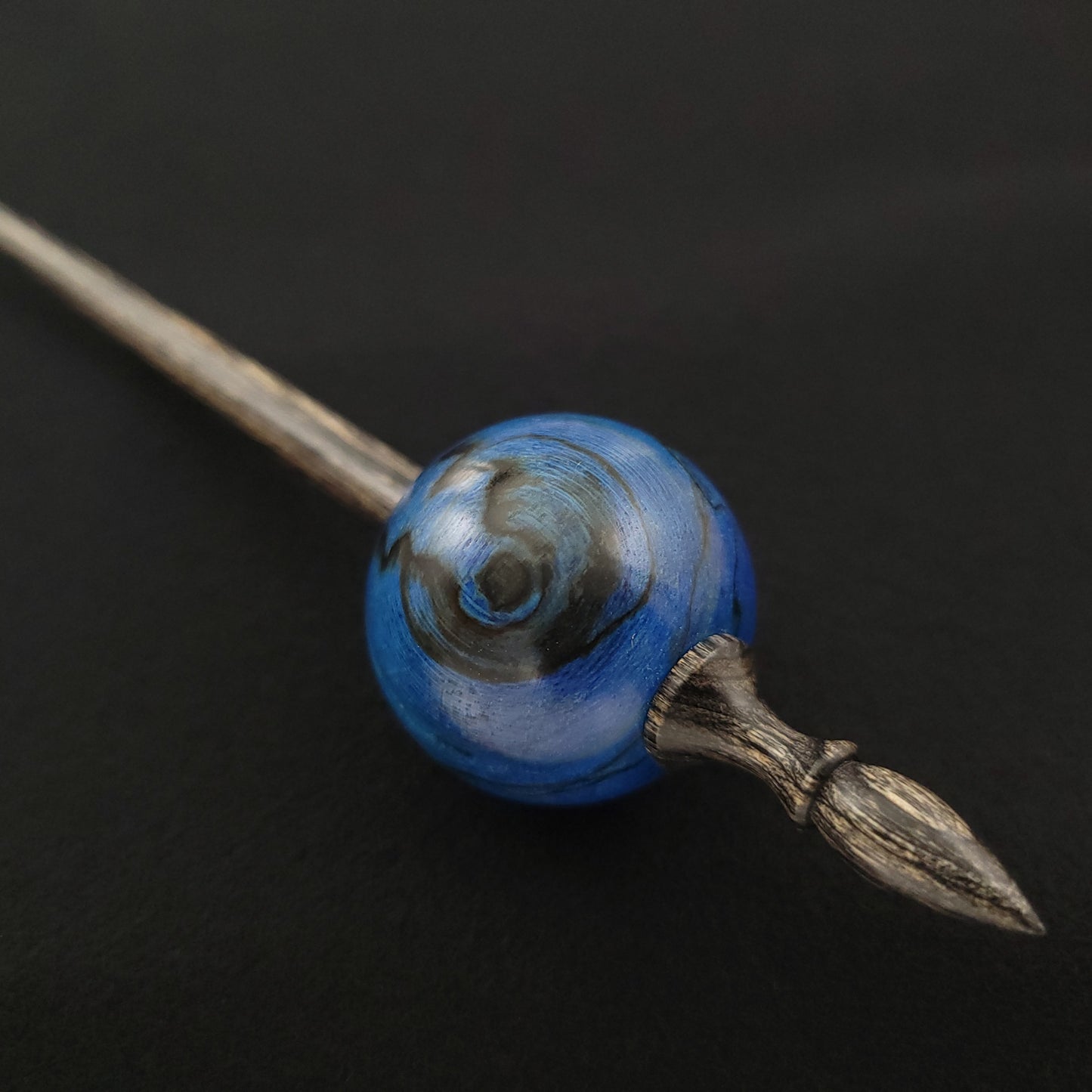 Full Size Spalted Holly Bead Spindle