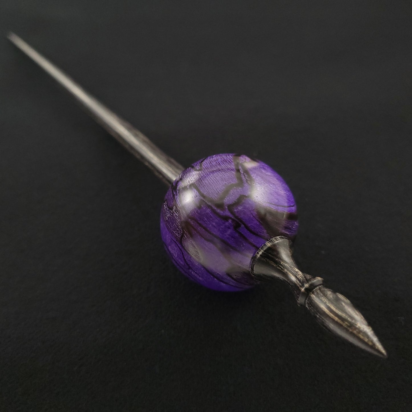 Full Size Spalted Holly Bead Spindle