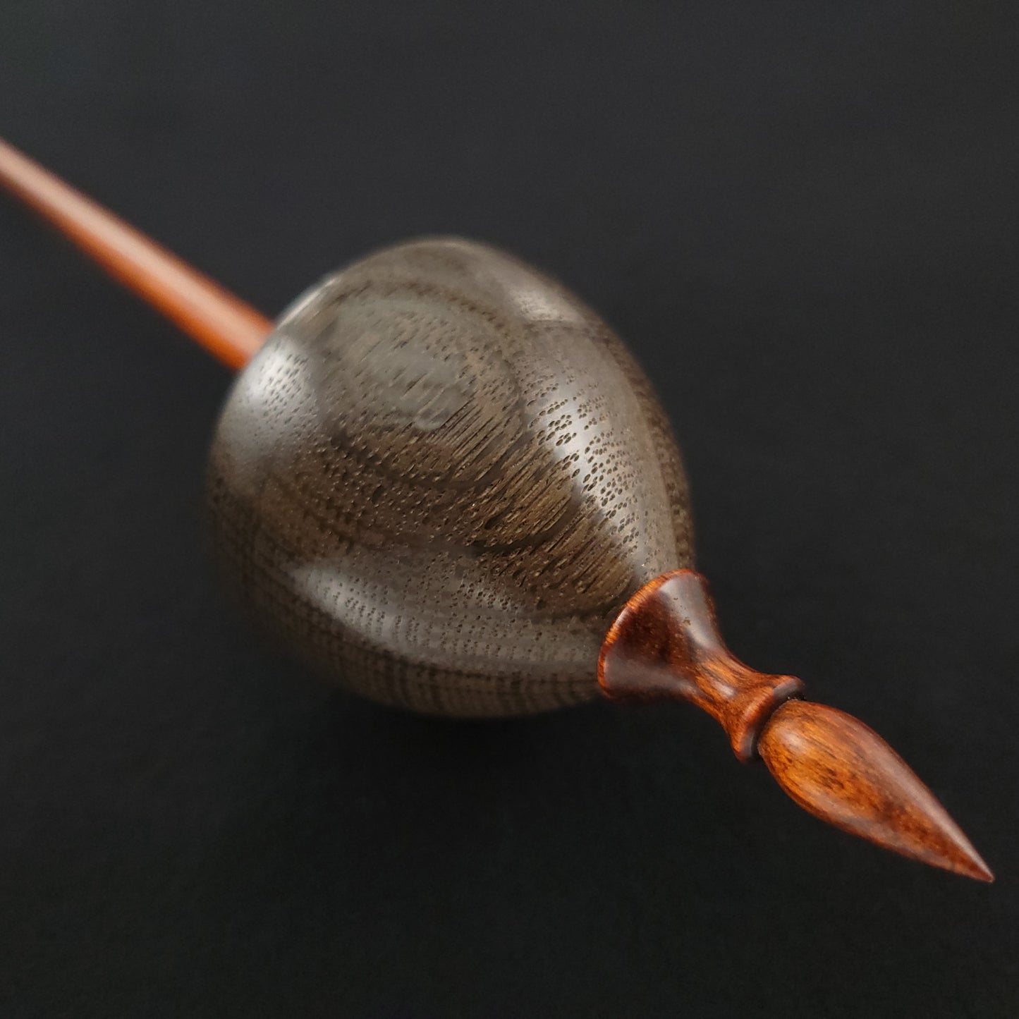 Full Size Bog Oak Tibetan Spindle