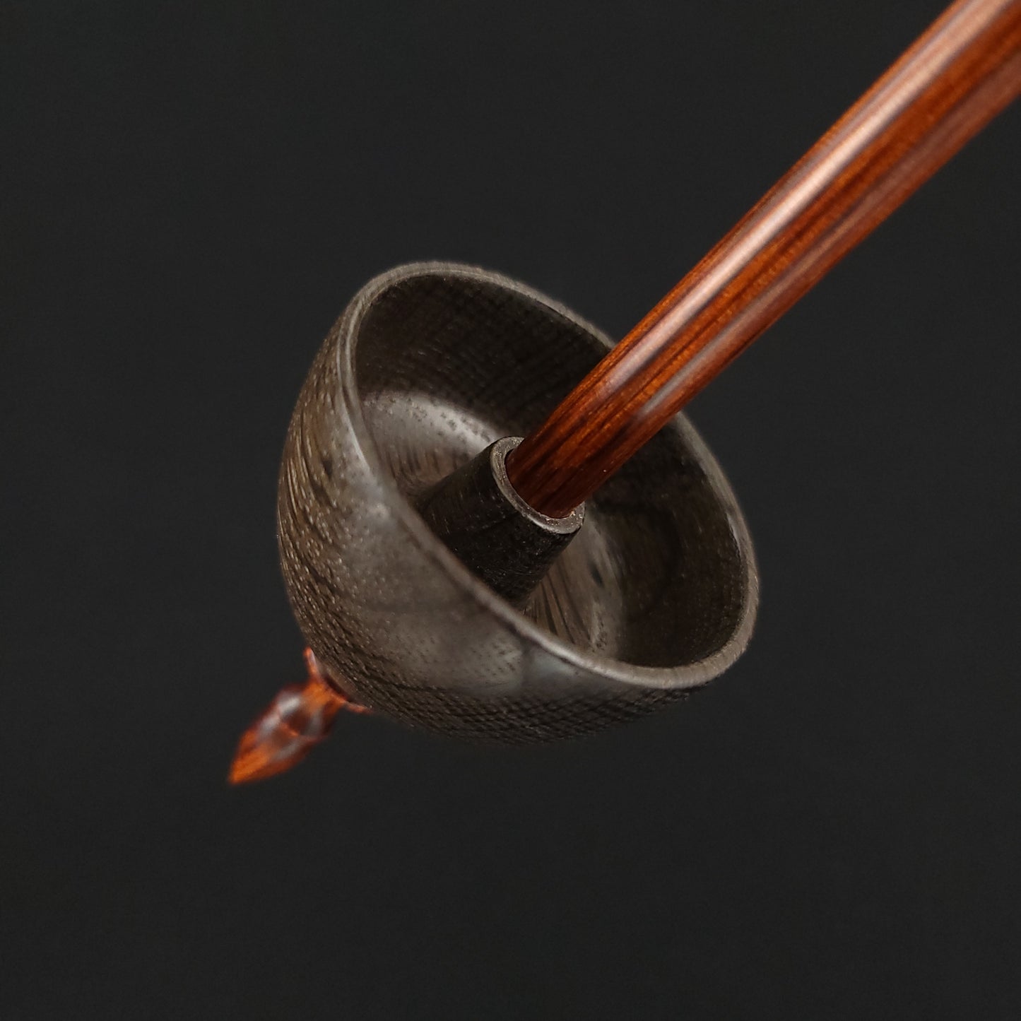 Full Size Bog Oak Tibetan Spindle