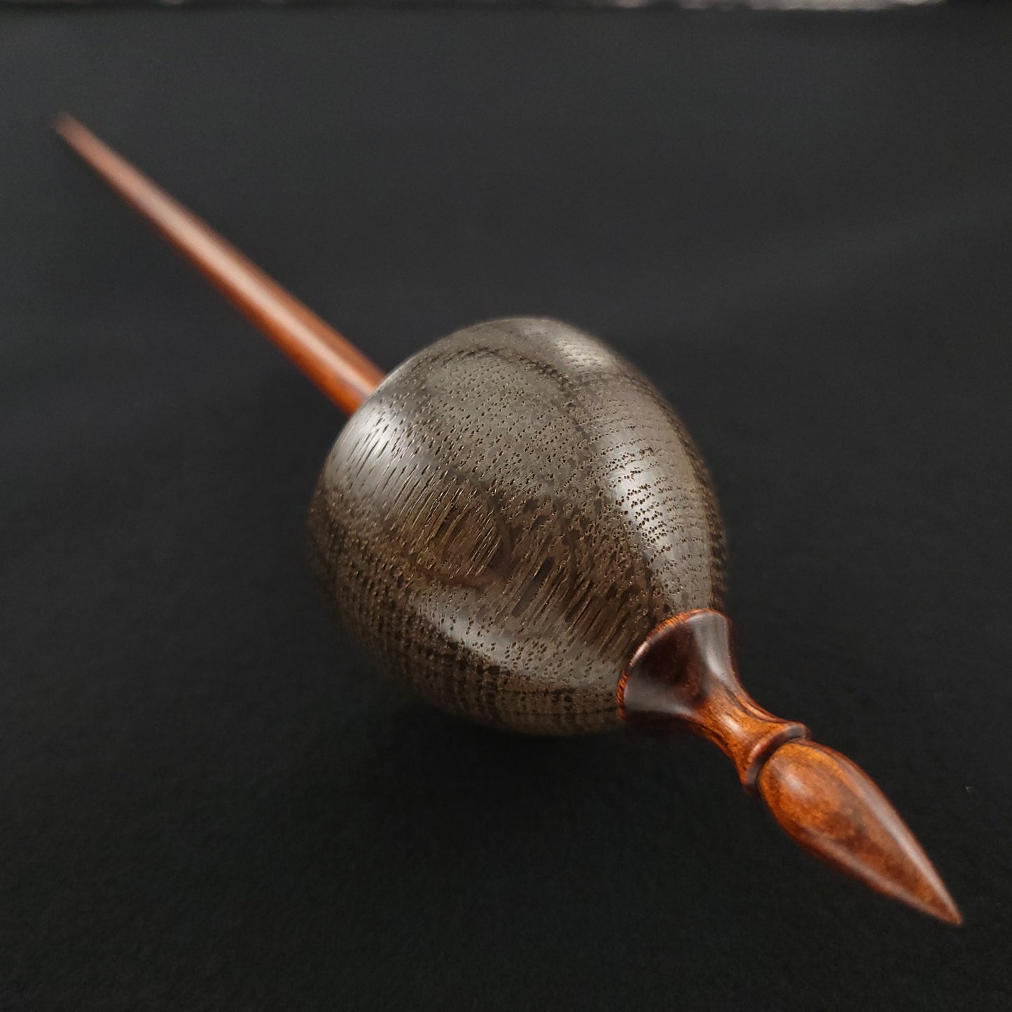 Full Size Bog Oak Tibetan Spindle