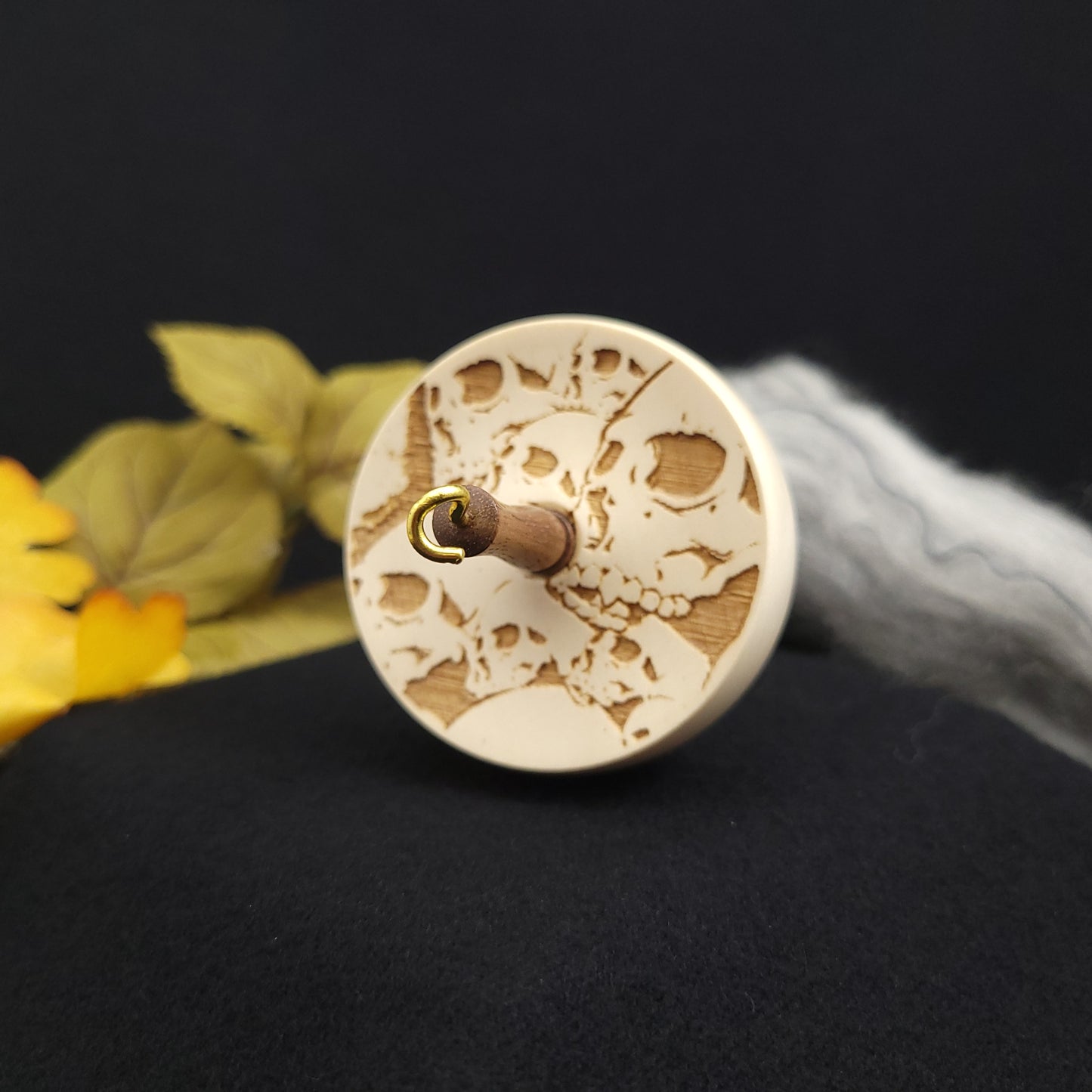 Small Holly Top Whorl Spindle