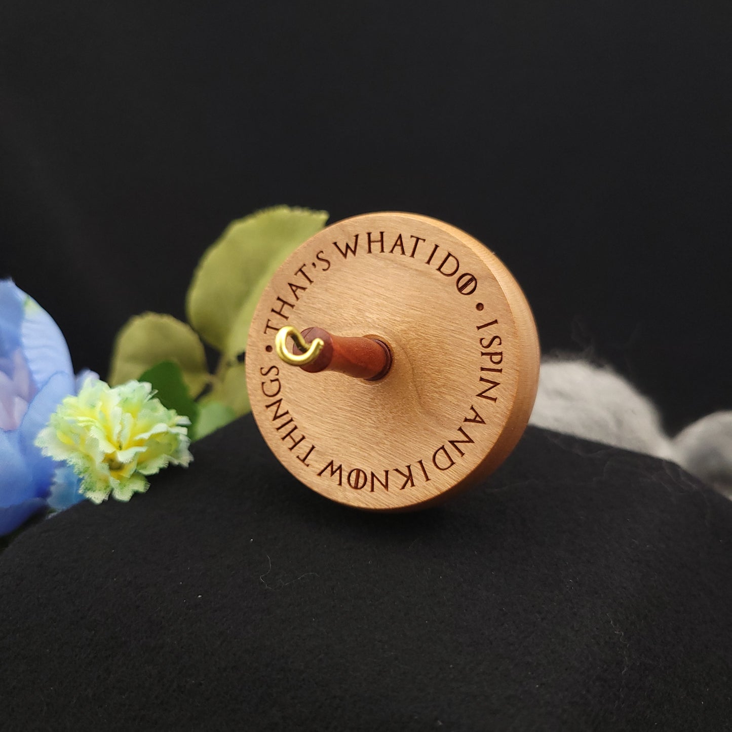 Small Cherry Top Whorl Spindle