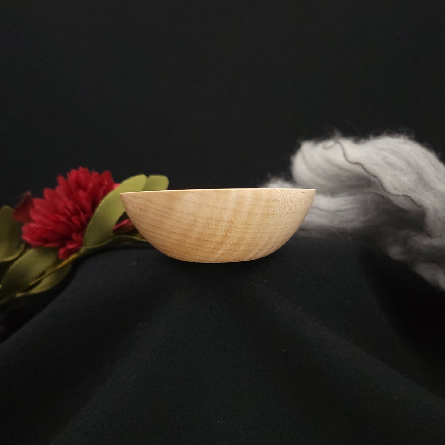Tiger Stripe Maple Spindle Bowl