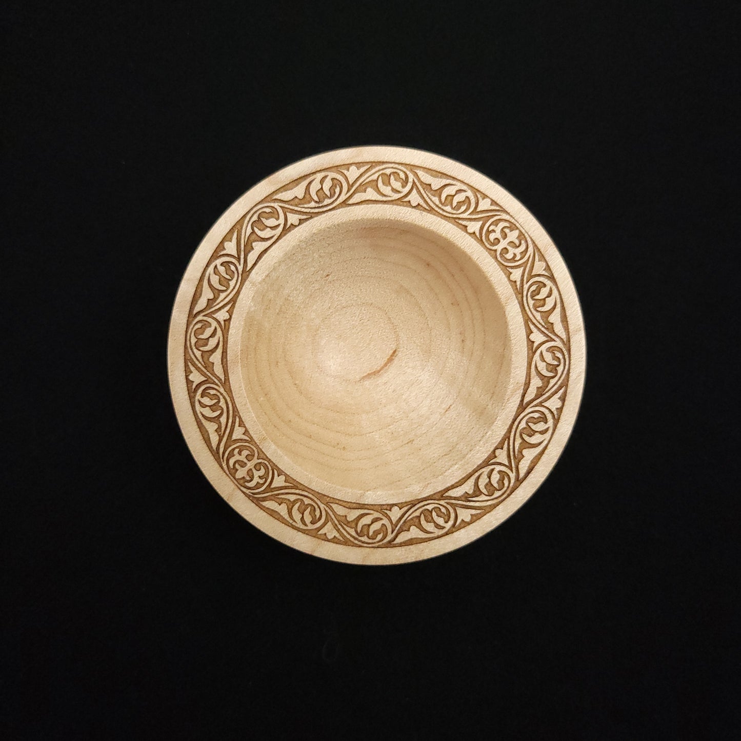 Tiger Stripe Maple Spindle Bowl
