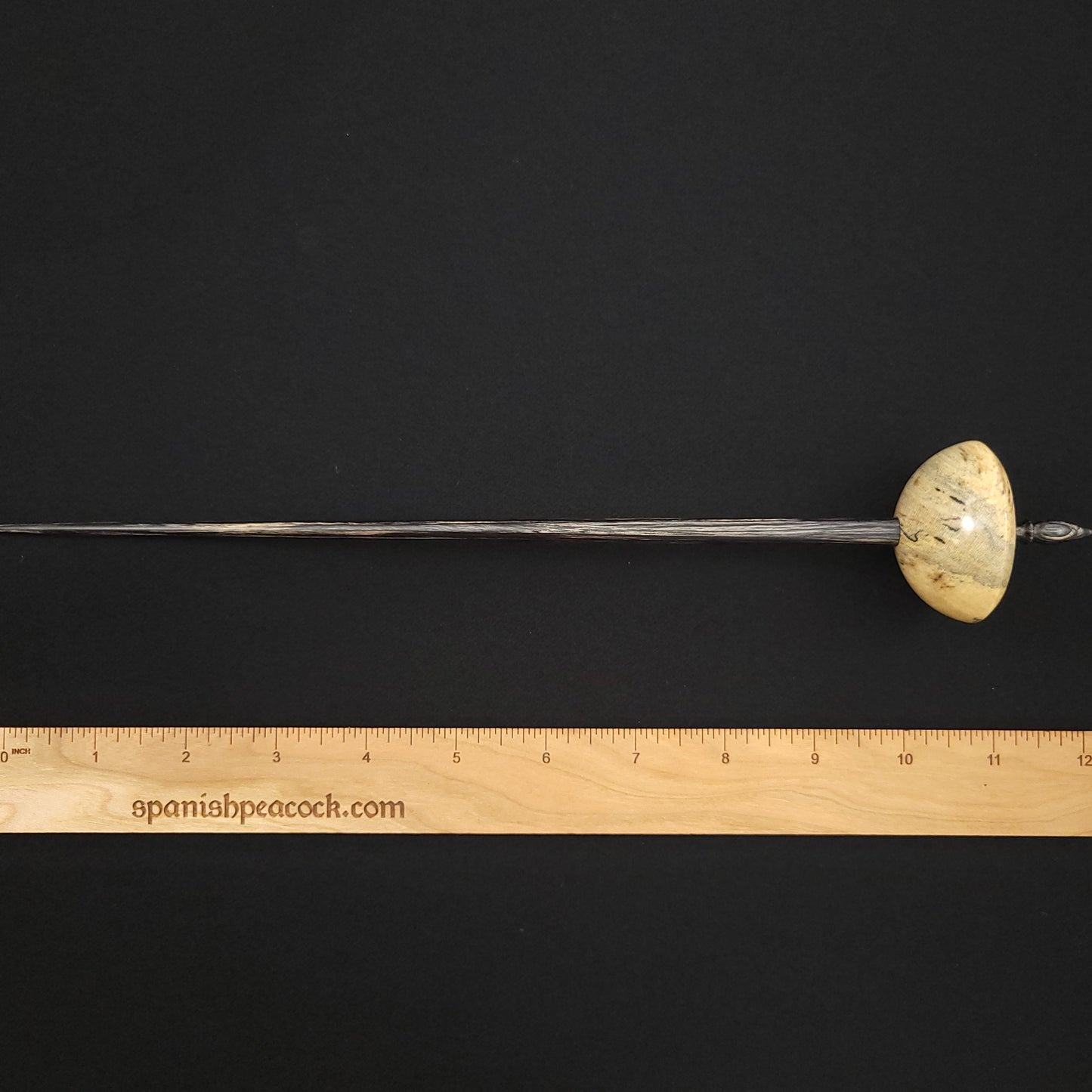 Full Size Spalted Holly Bob Spindle