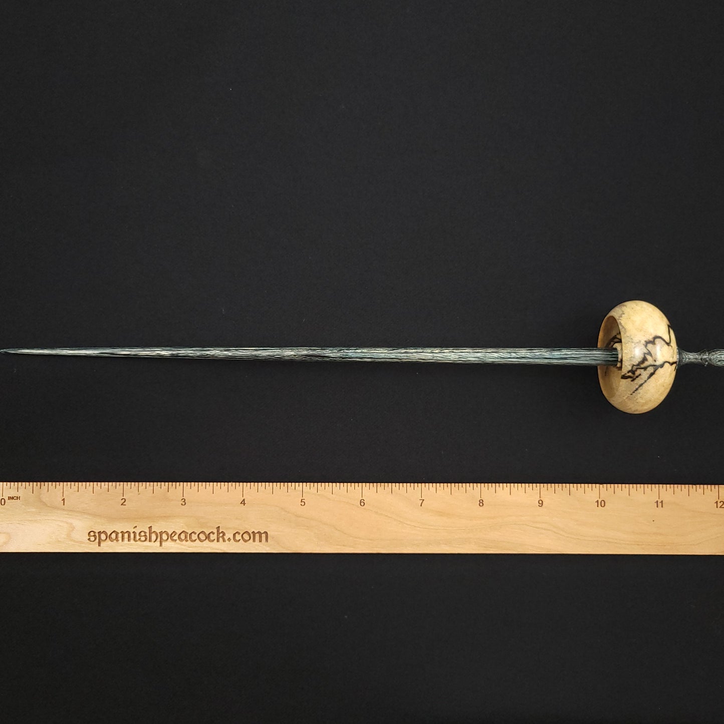 Full Size Spalted Holly Bob Spindle