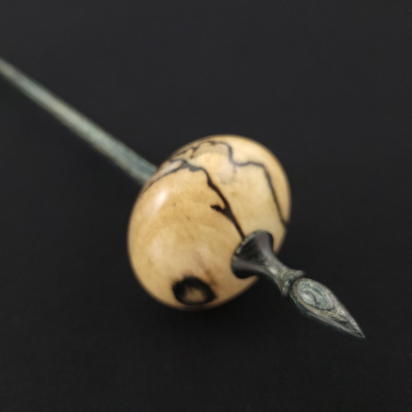 Full Size Spalted Holly Bob Spindle