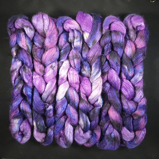 Ironweed in Bloom - 2 oz 85/15 BFL/Silk