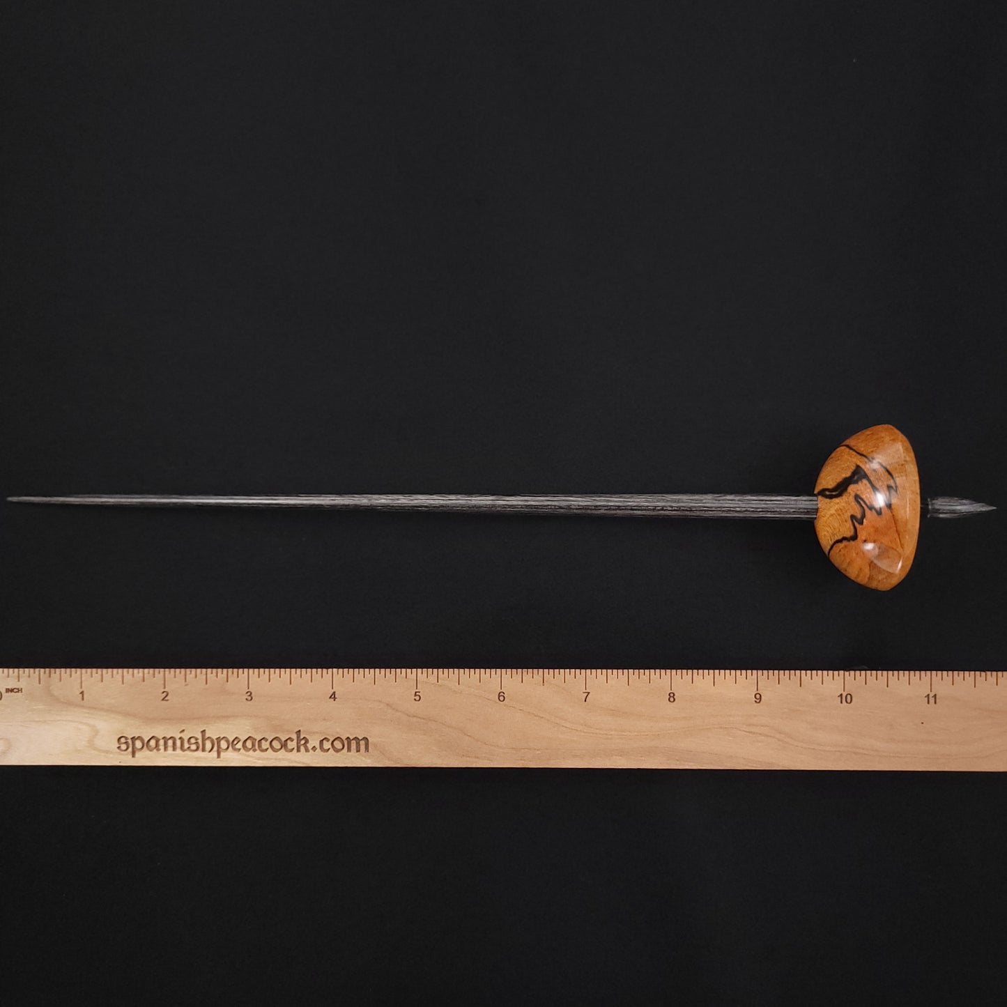 Full Size Spalted Holly Bob Spindle