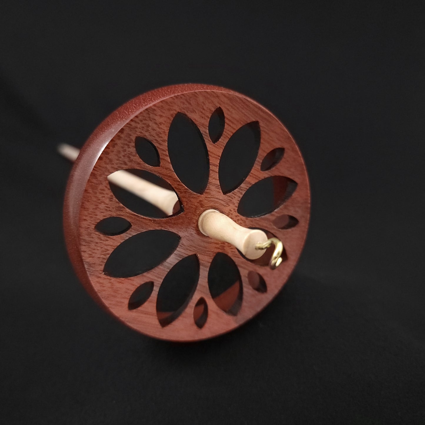 Bloodwood Cut Out Top Whorl **One spindle per customer!