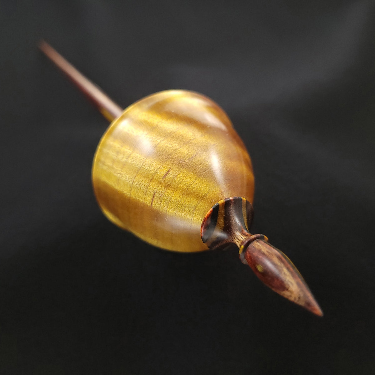 Dyed & Stabilized Curly Maple Tibetan