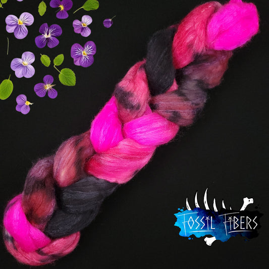 Goth Barbie - 2 oz 85/15 Polwarth/Silk