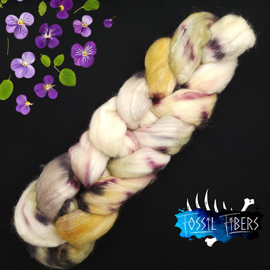 Season's First Snow - 2 oz 85/15 Polwarth/Silk