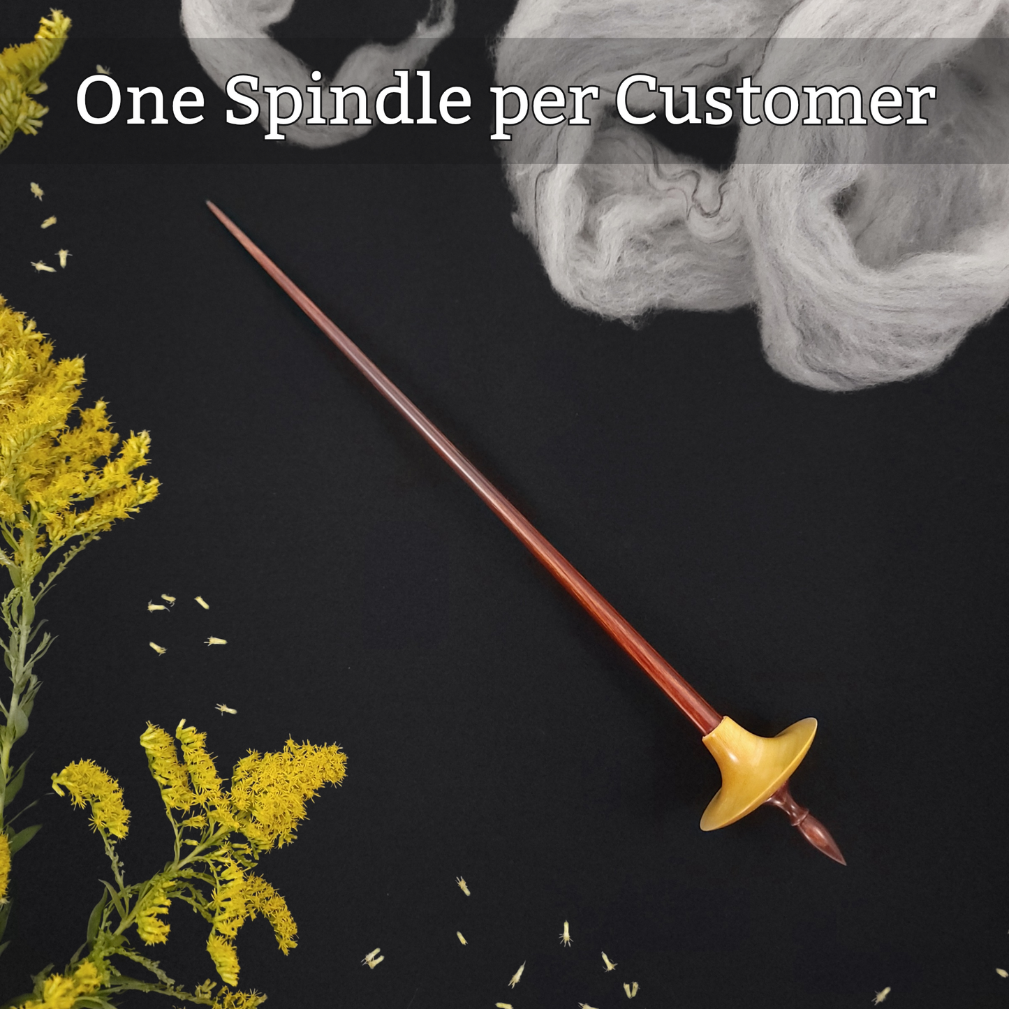 Dyed & Stabilized Hard Maple Bead **One spindle per customer!