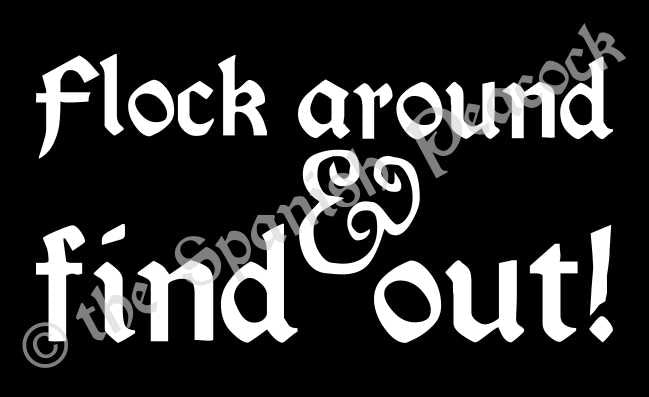 Flock Around Vinyl Decal