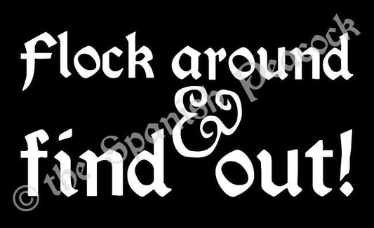 Flock Around Vinyl Decal
