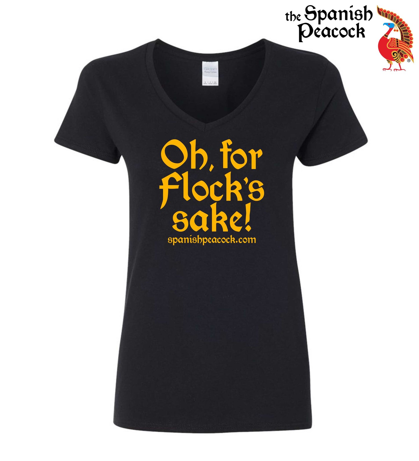 For Flock's Sake Heavy Cotton Ladies' V-Neck Tee