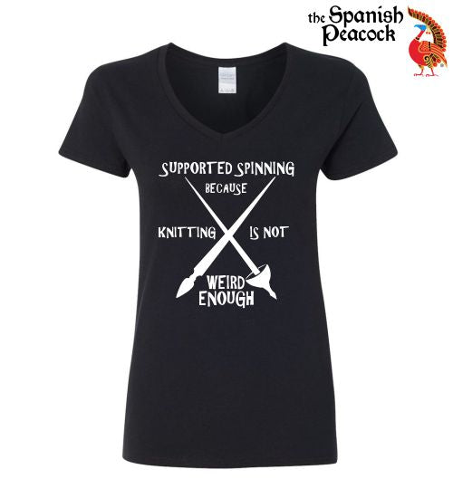 Supported Spinning Heavy Cotton Ladies' V-Neck Tee