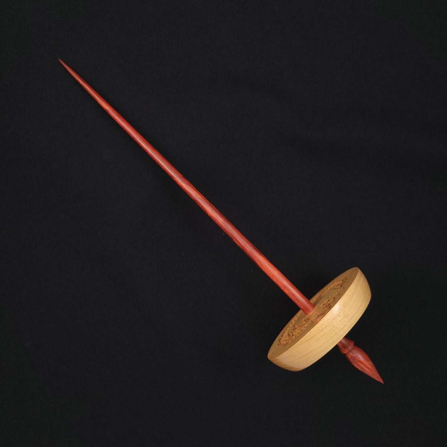 Full Size Engraved Cherry Pu Yok Spindle