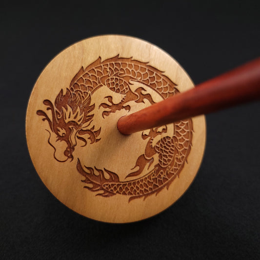 Full Size Engraved Cherry Pu Yok Spindle