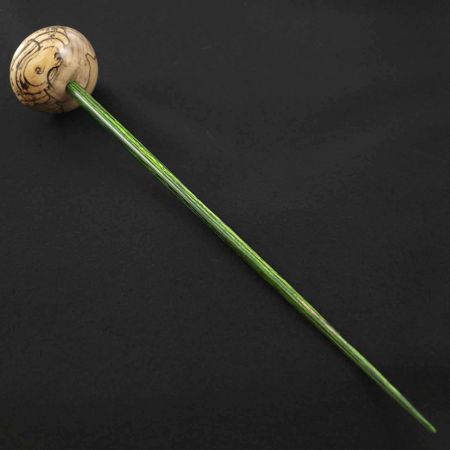 Full Size Spalted Holly Bob Spindle