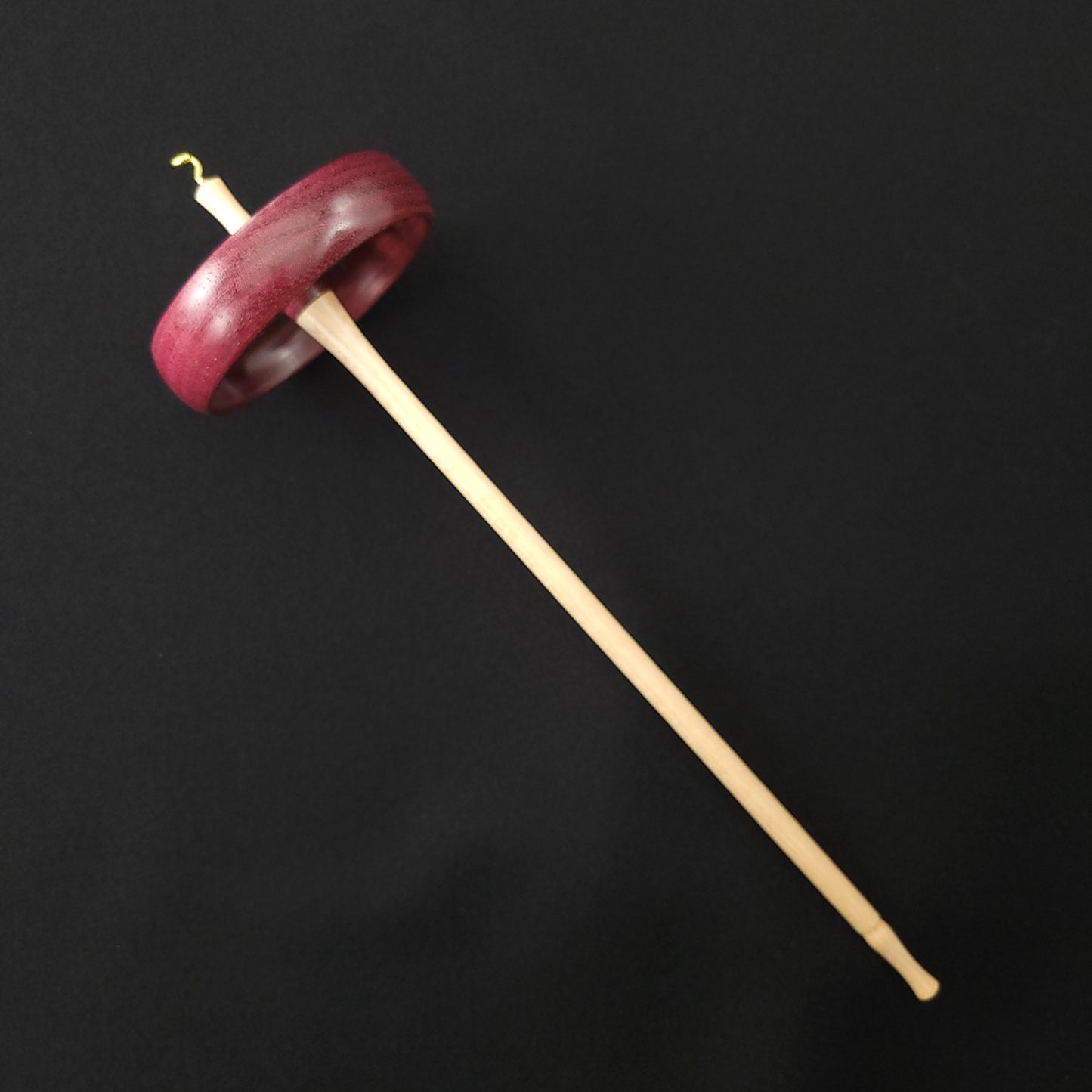 Large Purpleheart Top Whorl Spindle