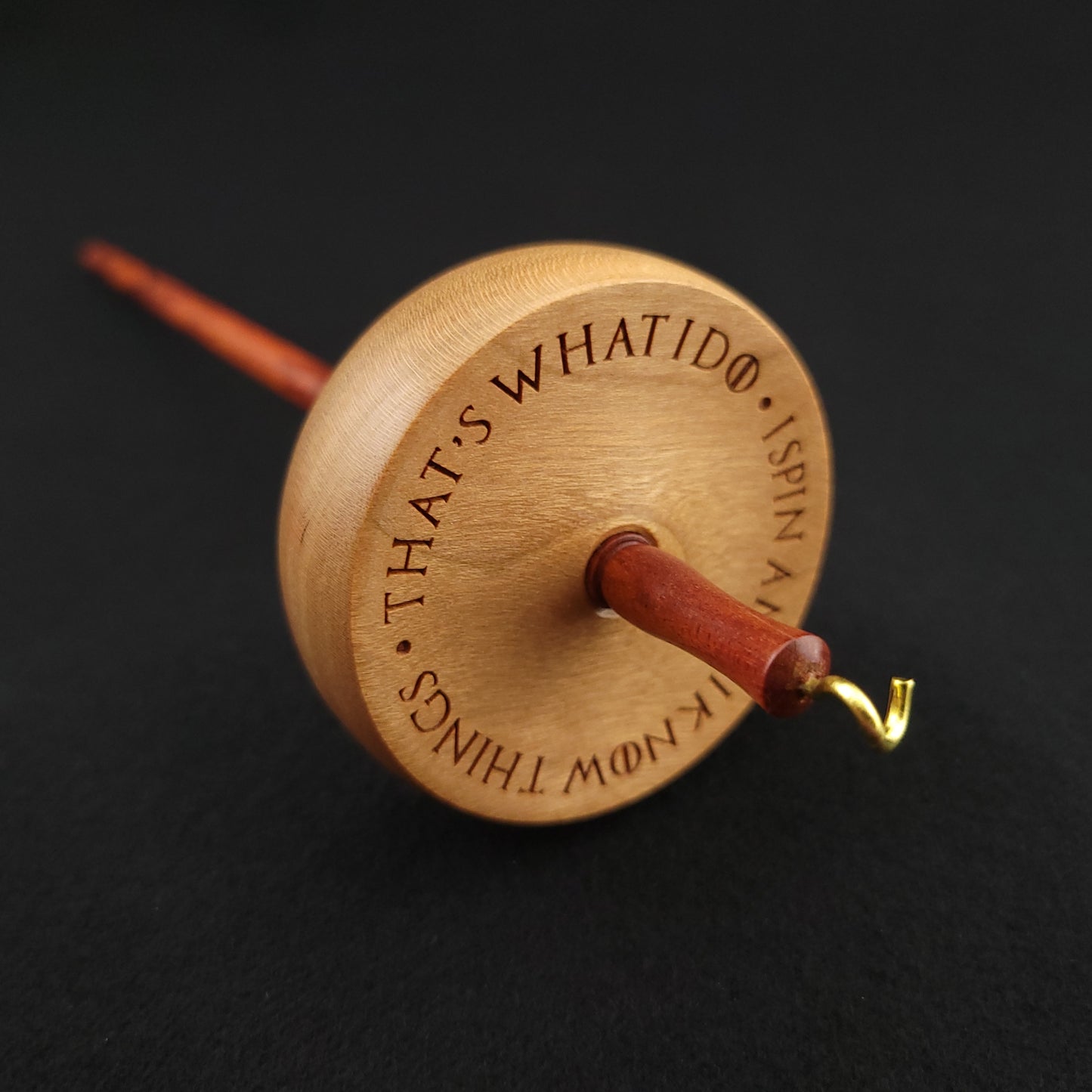 Small Cherry Top Whorl Spindle