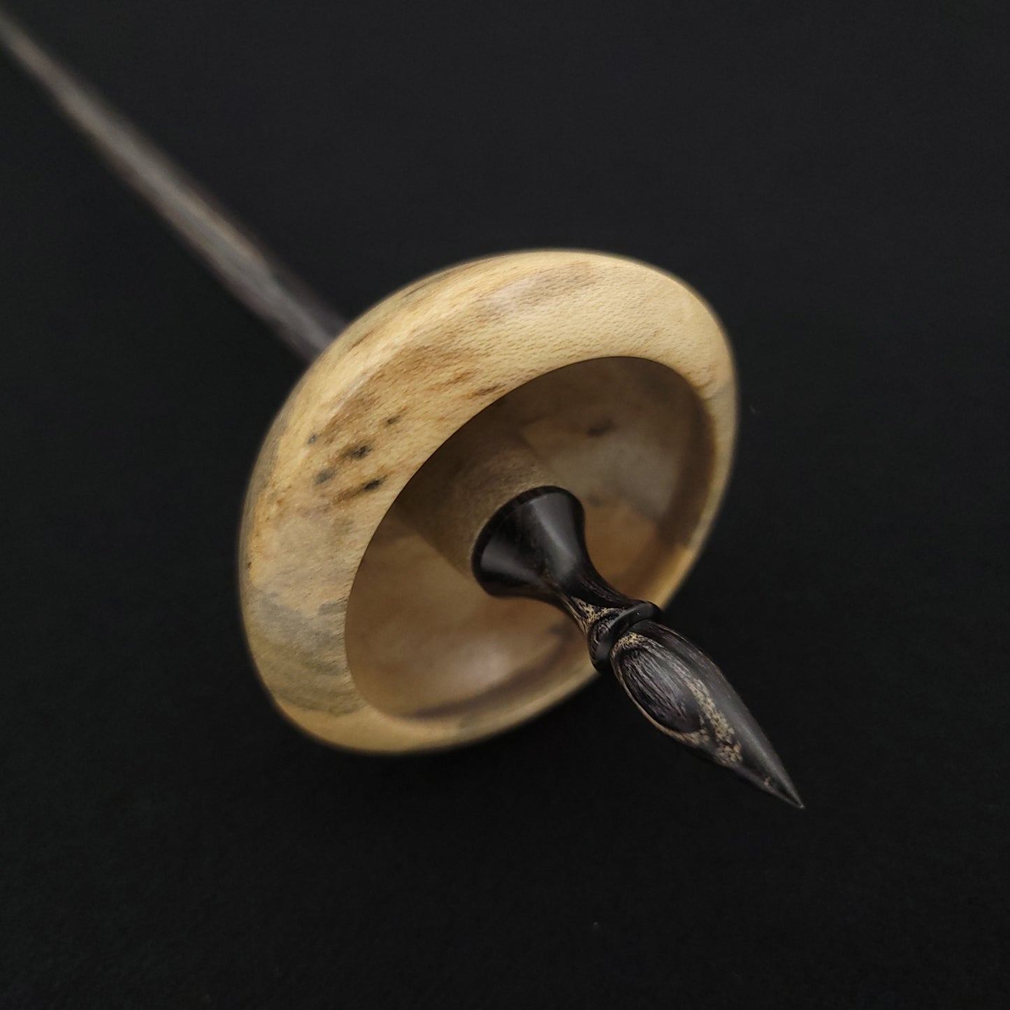 Full Size Spalted Holly Bob Spindle