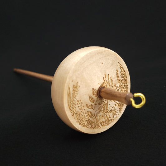 Small Maple Top Whorl Spindle
