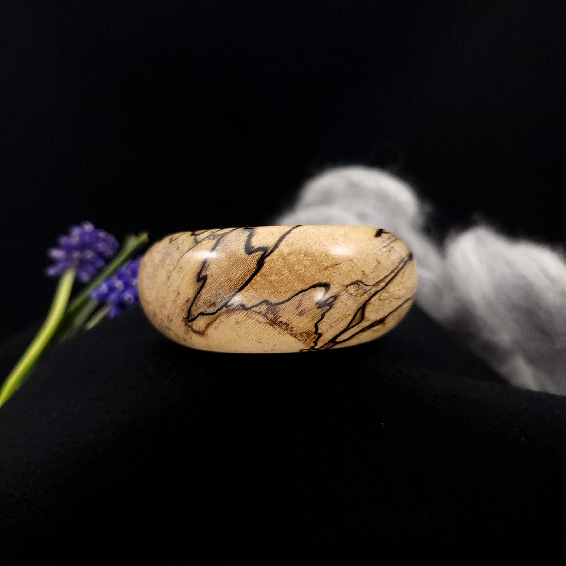 Spalted Holly Spindle Bowl The Spanish Peacock
