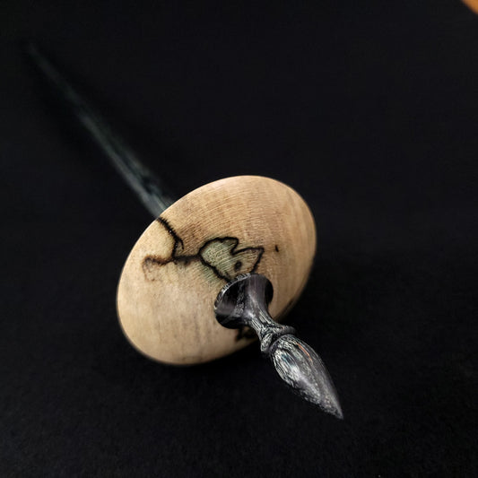 Full Size Spalted Holly Bead Spindle