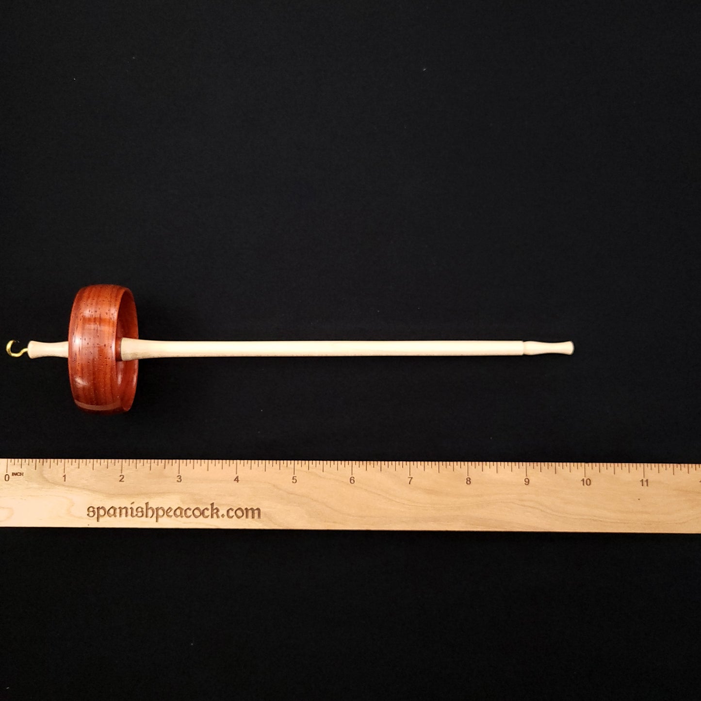 Small Padauk Top Whorl Spindle