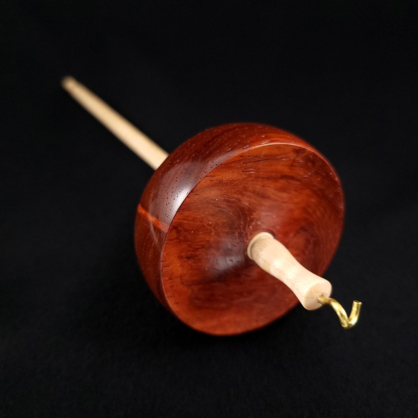 Small Padauk Top Whorl Spindle