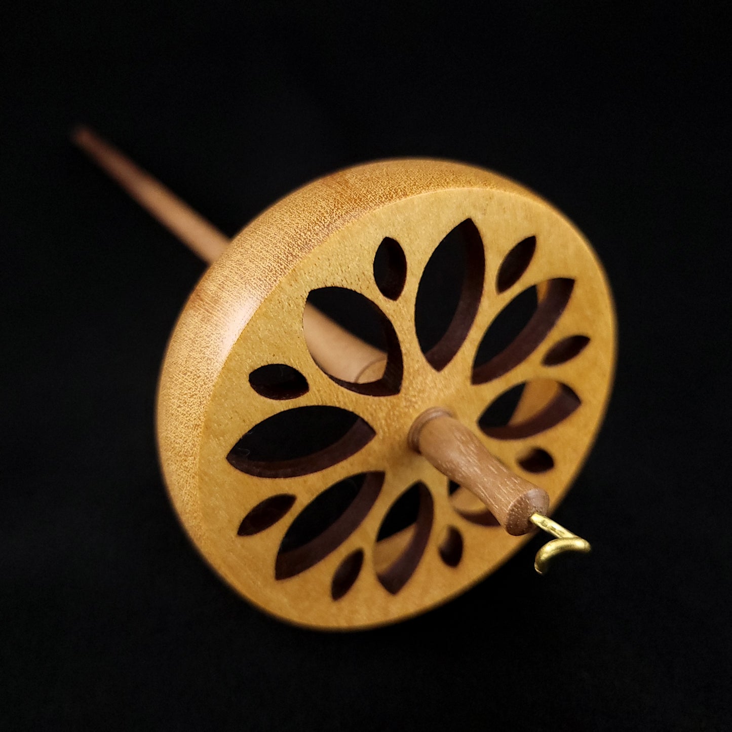 Large Yellowheart Top Whorl Spindle