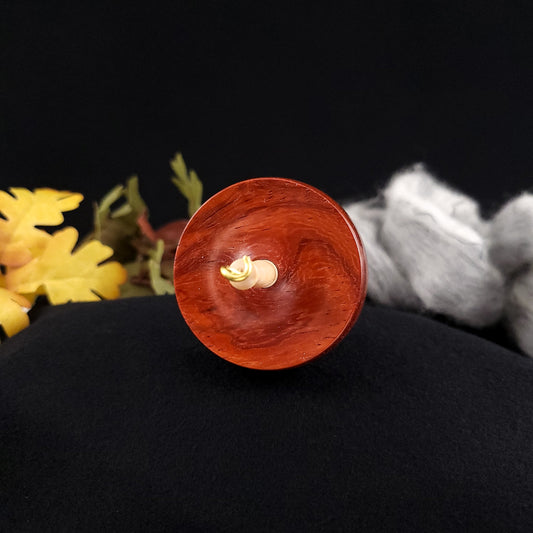 Small Padauk Top Whorl Spindle