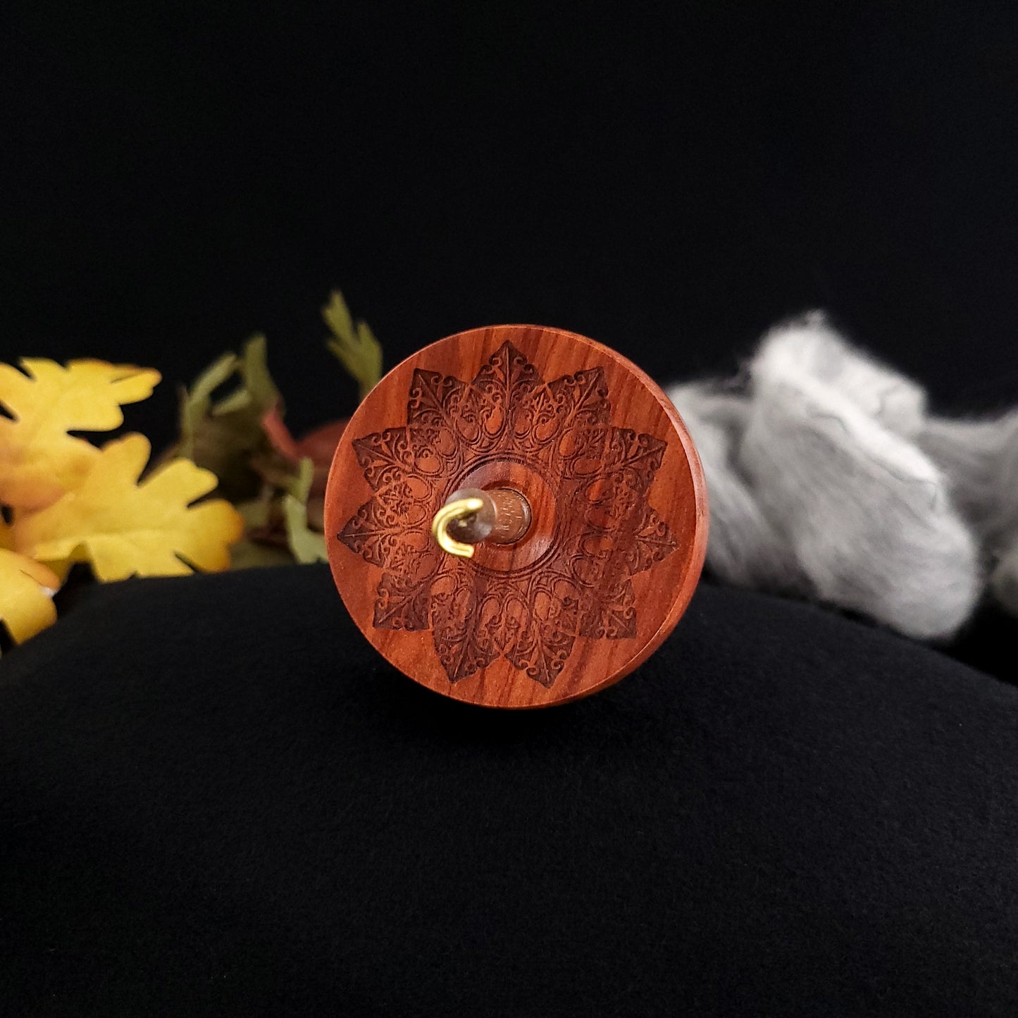 Small Redheart Top Whorl Spindle