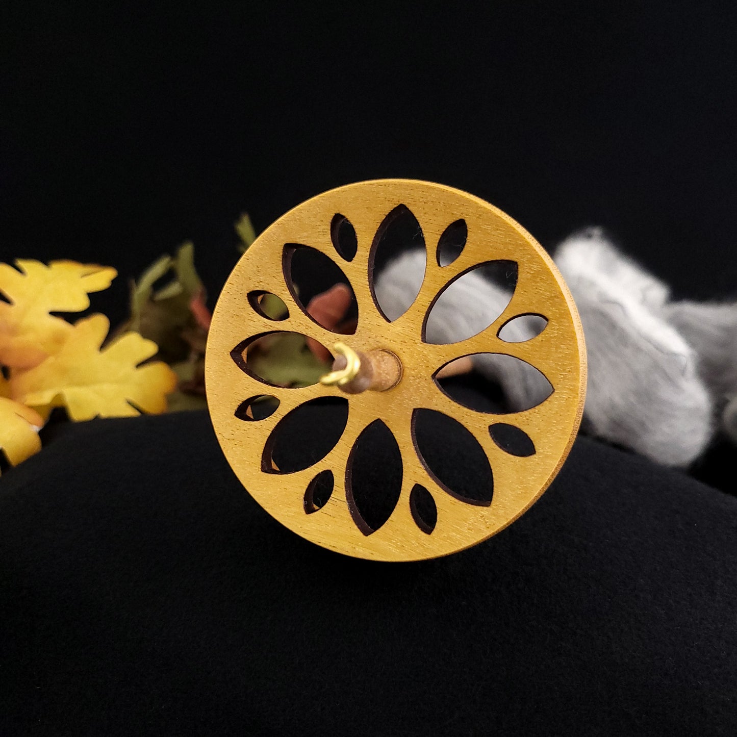 Large Yellowheart Top Whorl Spindle