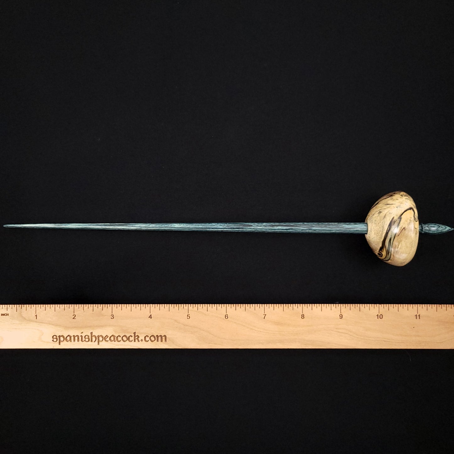 Full Size Spalted Holly Bob Spindle