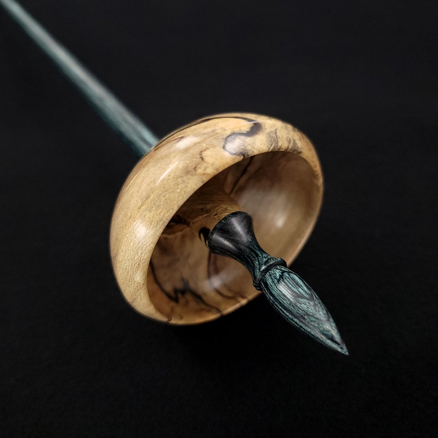 Full Size Spalted Holly Bob Spindle