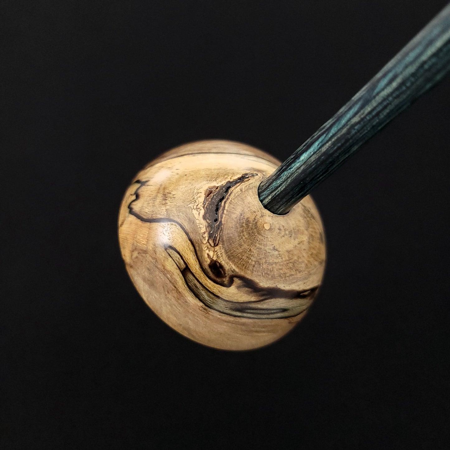 Full Size Spalted Holly Bob Spindle